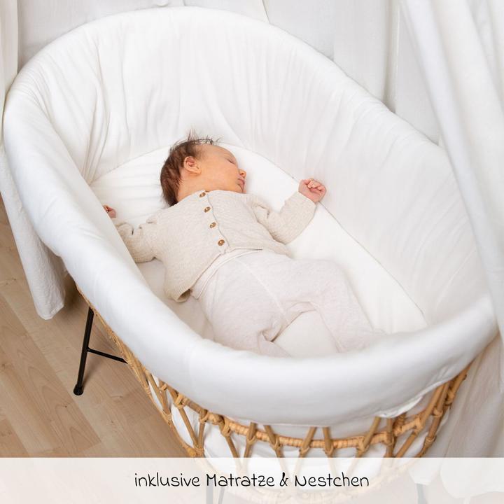 Produktbild Childhome Rattan Wiege mit Metallfüssen