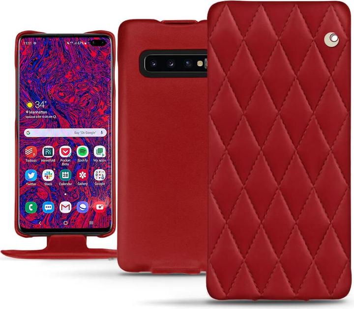 Actual product image Noreve Leather cover vertical (Samsung Galaxy S10+)