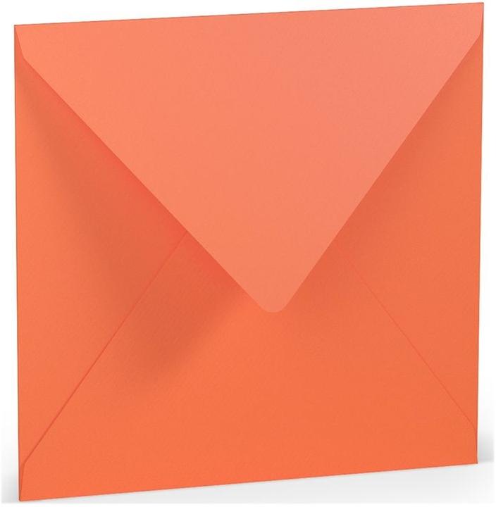 Produktbild Paperado Briefumschläge 16,4x16,4cm Seidenfutter Nassklebung VE=5 Stück Coral (5 x)