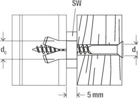 Actual product image Fischer Balcony cladding fastener (50 pcs.)