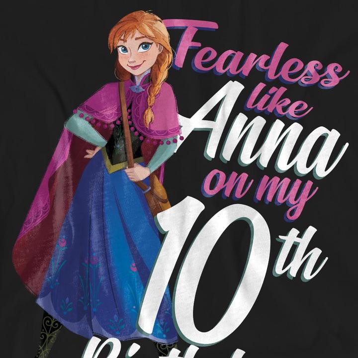 Produktbild Disney Frozen Fearless Like Anna TShirt 10. Geburtstag (XL)