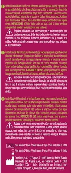 Immagine prodotto Control Gel lubrificante Warm Touch 75ml (75 ml)