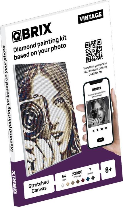 Produktbild QBrix Foto Mosaik Set - Diamond Painting - Vintage