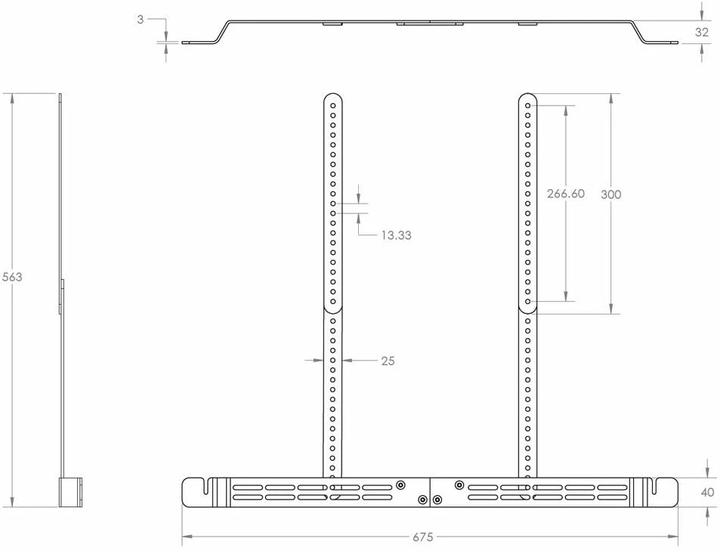 Immagine prodotto Flexson Supporto TV per Sonos Arc & Sonos Arc Ultra (1 pz., Installazione a parete, Non mobile)