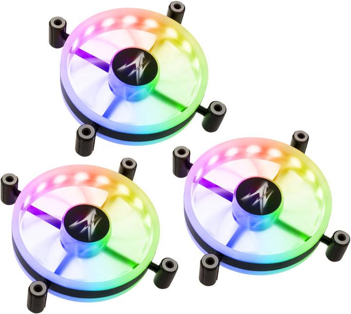 Image du produit Zalman 120mm ZM-LF120 ARGB Triple Pack avec contrôleur (120 mm, 3 x)
