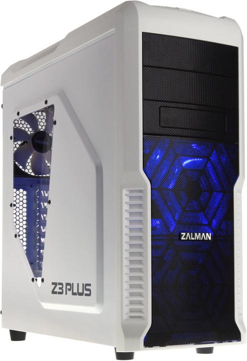 Actual product image King Mod Zalman Z3-Plus Midi Tower, white - insulated (ATX)