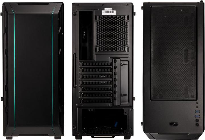 Actual product image King Mod PHANTEKS Eclipse P350X Midi Tower, TG, RGB, black - insulated (ATX, mATX, Mini-ITX, E-ATX)