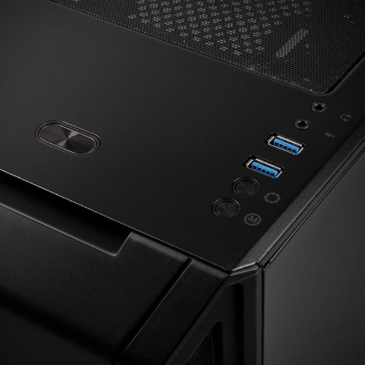 Actual product image King Mod PHANTEKS Eclipse P350X Midi Tower, TG, RGB, black - insulated (ATX, mATX, Mini-ITX, E-ATX)
