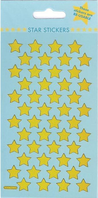 Actual product image Paper Projects Reusable Stars Reward Stickers