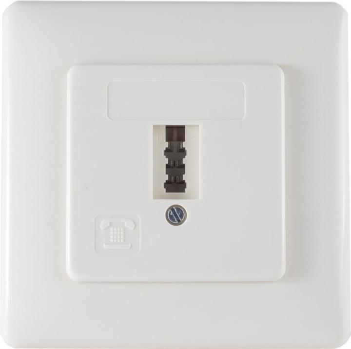Actual product image Shiverpeaks S/CONN maximum connectivity Telephone connection socket TAE U, universal for F + N, flush-mounted