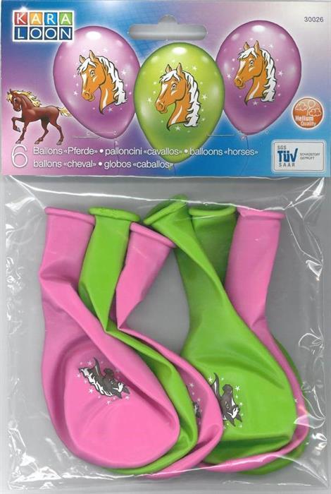 Actual product image Karaloon Balloons Horses 6 Balloons multicoloured (6 x)