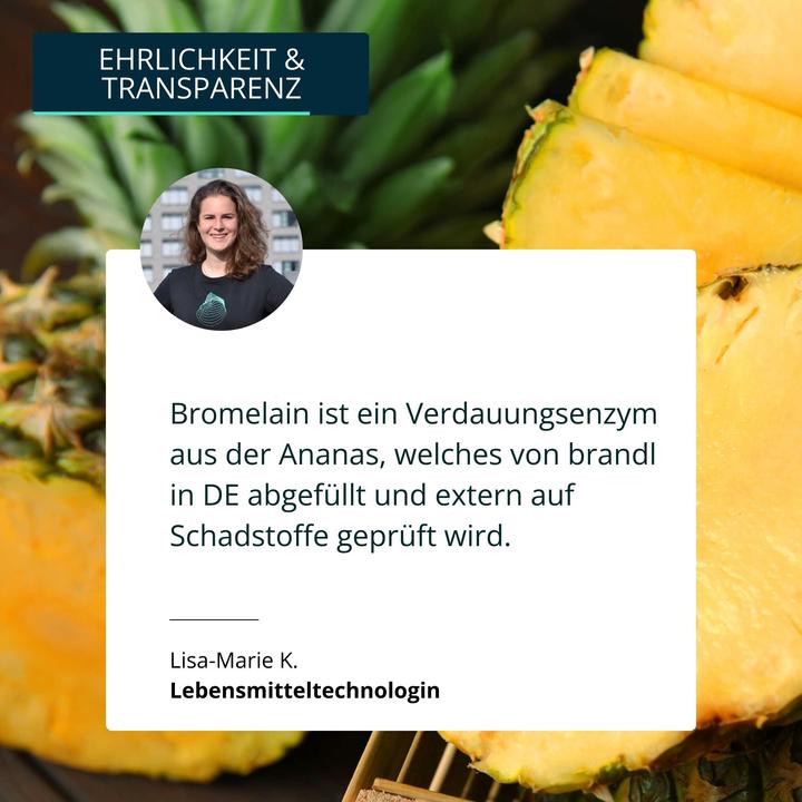 Immagine prodotto Brandl-Nutrition Capsule di bromelina ad alto dosaggio (60 Pezzo/i, Pillole, 43.08 g)