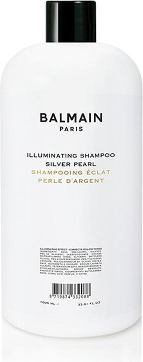 Produktbild Balmain BALMAIN Illuminating Shampoo Silver Pearl szampon korygujący odcień do włosów blond i siwych 1000ml (1000 ml, Flüssiges Shampoo)