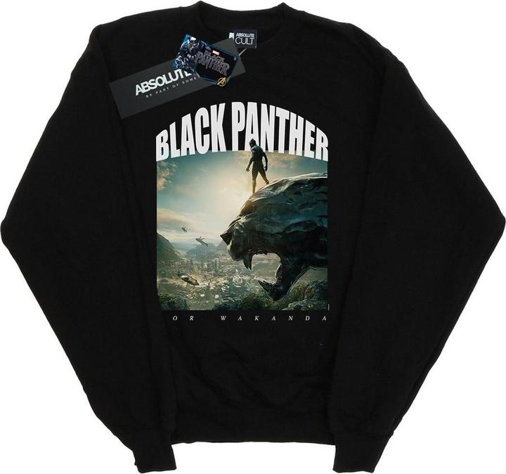 Actual product image Boys Black Panther For Wakanda Sweatshirt (116)