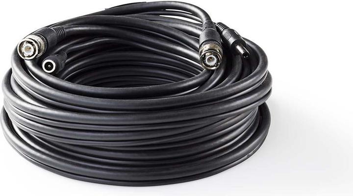Actual product image Nedis CCTV cable RG59 with pre-assembled BNC and DC connectors, 10 m Siamese cable for surveillance and (S/FTP, CAT5, 10 m)