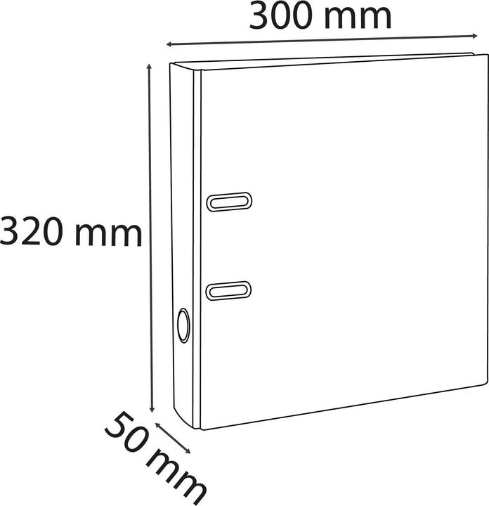 Produktbild Exacompta Ordner (A4, 50 mm, 80 Stück)
