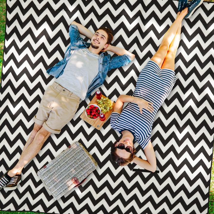 Actual product image Relaxdays Picnic blanket