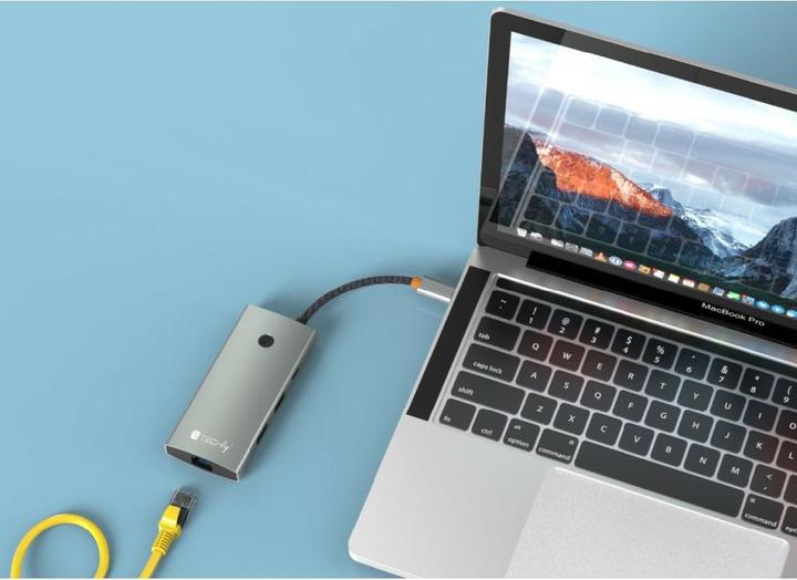 Produktbild Techly Hub USB-C 6 in 1 (USB-C, 6 Ports)