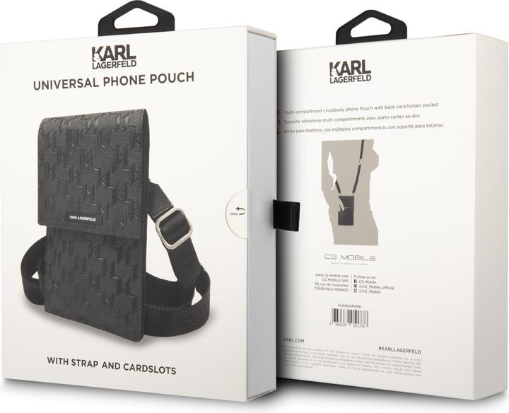 Image du produit Karl Lagerfeld Sac à main KLWBSAMSMK noir/black Monogram Plate (Apple iPhone 4)
