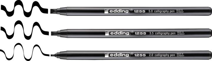 Actual product image Edding 1255 (Black, 6 mm, 3 x)