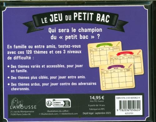 Produktbild Le jeu du petit bac (Französisch, Collectif, 2024)