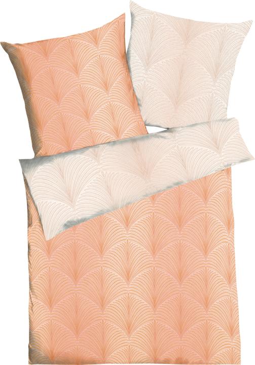 Produktbild Kaeppel Mako-Satin Bettwäsche Ikone pfirsich (Bettwäsche Set, 155x220 cm (80x80 cm))