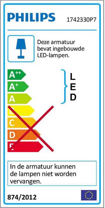 Energie-Label Philips Hue Calla (806 lm, IP44)