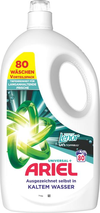 Actual product image Ariel Touch Of Lenor Unstoppables (80 Washing cycles, Liquid detergent)