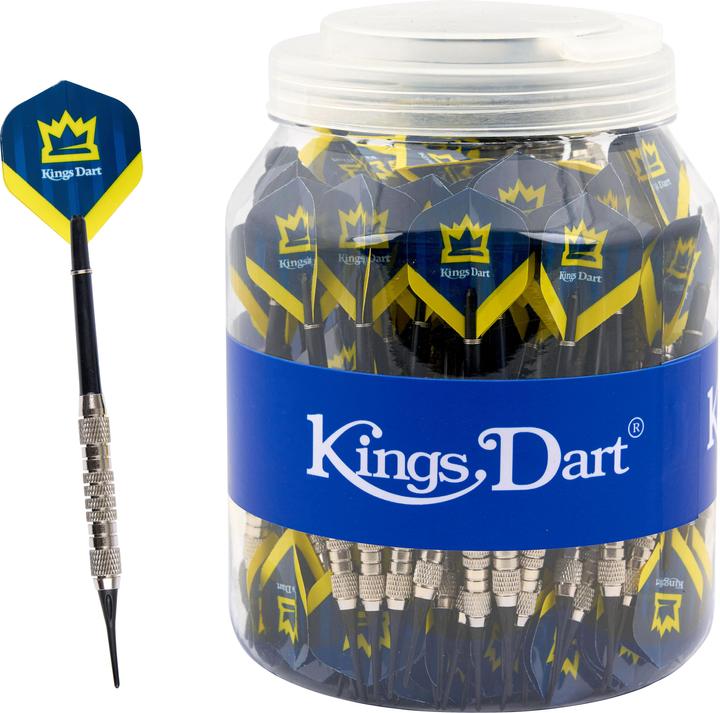 Immagine prodotto Kings Dart 100 freccette morbide da 18 g, inclusa la lattina (18 g)