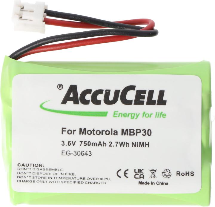Actual product image AccuCell Akku Motorola MBP30, TFL3X44AAA650-CD77-01B