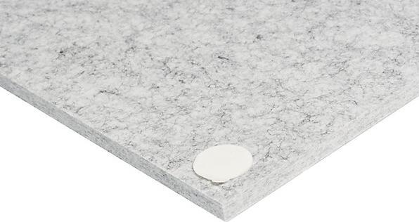 Actual product image eurokraft basic Acoustic wall panel, HxW 1200 x 300 mm, pack of 4, light grey. (30 x 120 cm)