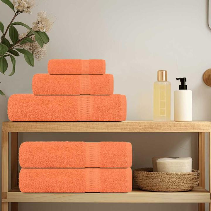 Produktbild VidaXL Seiftücher 4 Stk. Orange 30x30 cm 360 g/m² 100% Baumwolle Tuch Handtuch (30 x 30 cm)