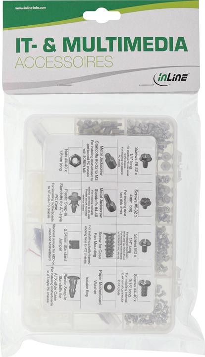 Actual product image InLine PC screw set, 550 pieces