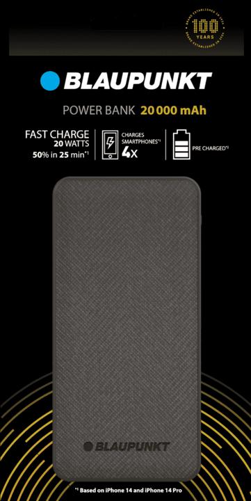 Immagine prodotto Blaupunkt Powerbank 20000 mAh (20000 mAh, 20 W, 20 Wh)