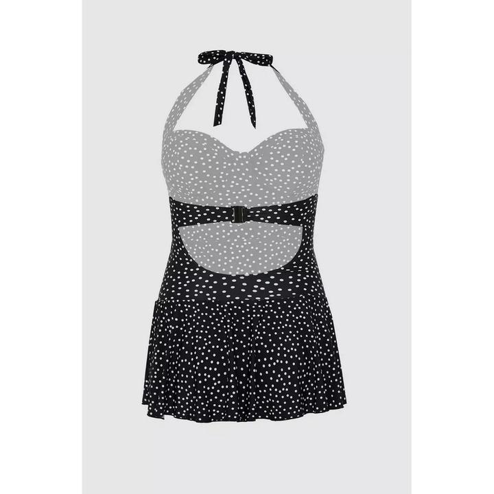 Actual product image Universal Textiles Womens/Ladies Spotted Skirted One Piece Swimsuit (70 K)