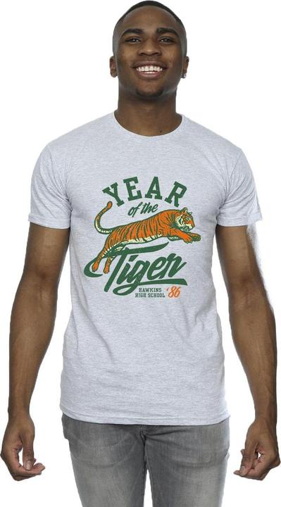Image du produit Netflix - T-shirt STRANGER THINGS HAWKINS YEAR OF THE TIGER - Homme (XL)