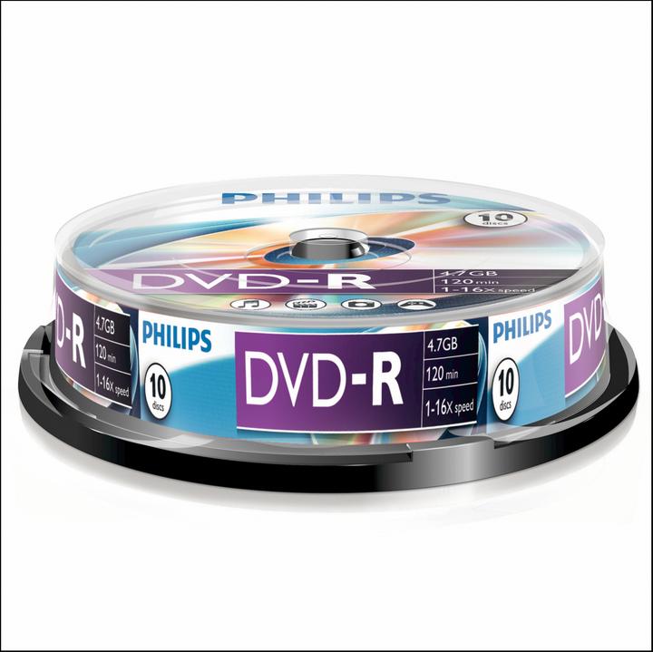 Philips 1x10 DVD-R 4.7GB 16x SP (10 x)
