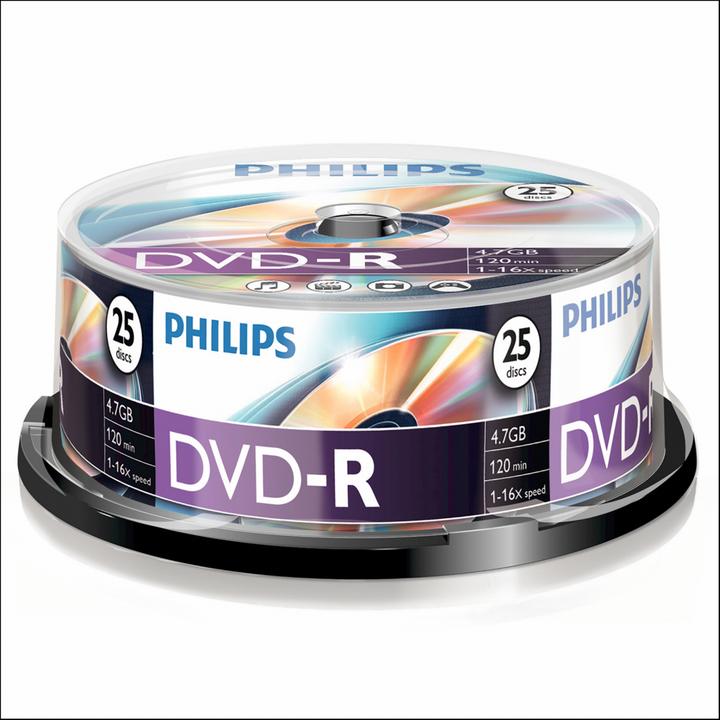 Actual product image Philips 1x25 DVD-R 4.7GB 16x SP (25 x)