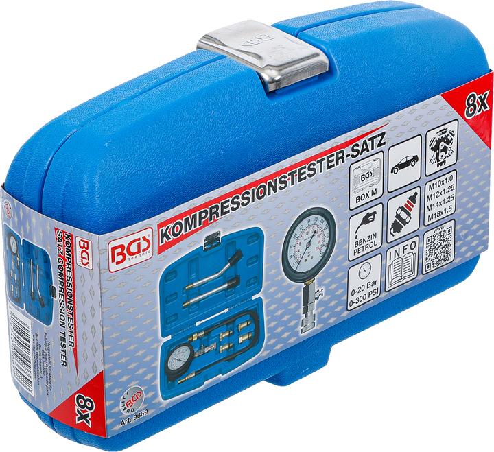 Actual product image BGS Compression Tester Kit for Petrol Engines