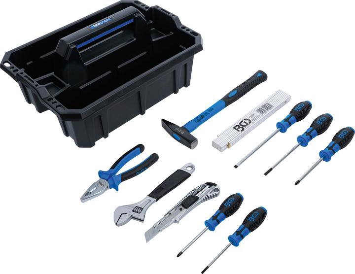 Actual product image BGS Tool Carrying Case Reinforced Plastic incl. Tool Assortment 11 pcs. (11 pieces)