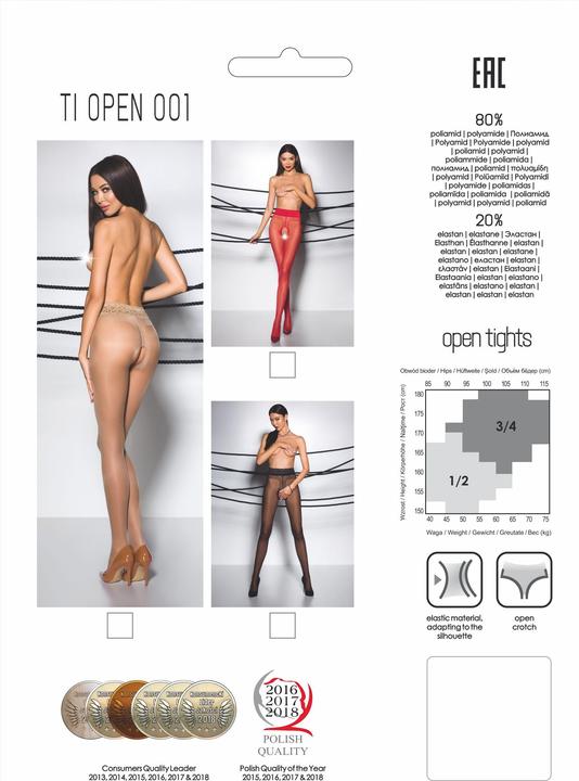 Produktbild Passion Strumpfhose ouvert "Thiophene 001" (20DEN) (S/M)