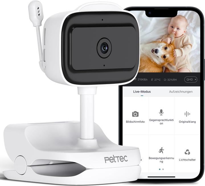 Image du produit PetTec Überwachungskamera mit App und Nachtsicht