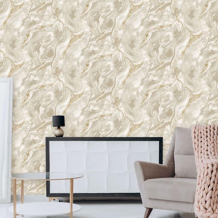 Actual product image World of Wallpaper Luxe Collection Mineral Effect Vinyl Textured Wallpaper