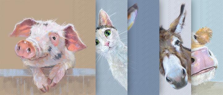 Immagine prodotto VBS Servietten-Set "Lustige Tierbande" (20 x, 33 x 33 cm)