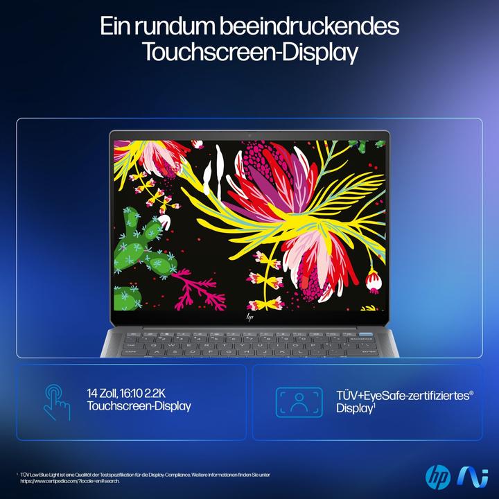 Image du produit HP Ordinateur portable OmniBook Ultra 14-fe0097g 14"" (35,6cm) (14", Marvell Armada 375, 32 Go, 1000 Go, DE)