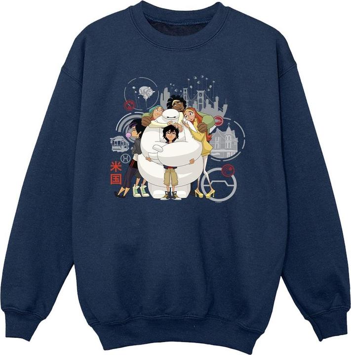 Immagine prodotto Disney Big Hero 6 Baymax Group Hug Felpa Ragazze (128)