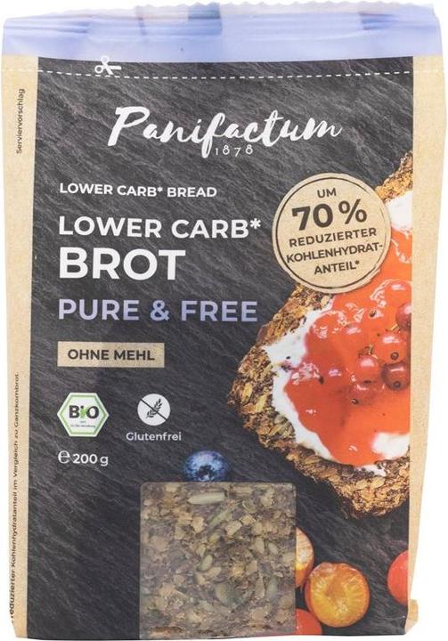 Produktbild Panifactum Lowcarb Brot Pure & Free Bio glutenfrei (200 g)