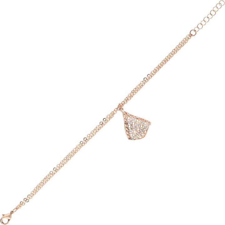 Ottaviani Bronze bracelet with silver glitter