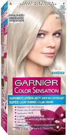 Actual product image Garnier Colour Sensation Super-Brightening Coloring Cream S9 Silverhesond (S9 Srebrny Popielaty Blond)