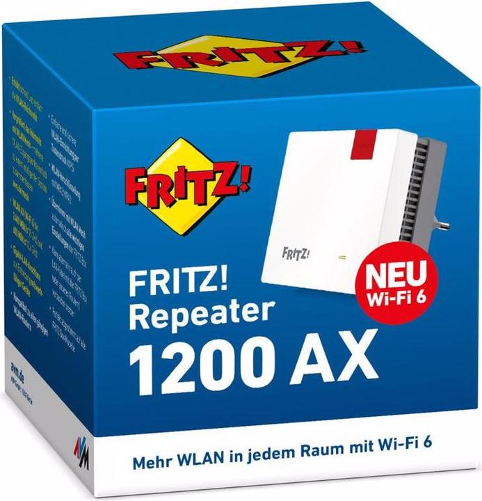 Actual product image AVM FRITZ!Repeater 1200 AX International (2400 Mbit/s, 600 Mbit/s)